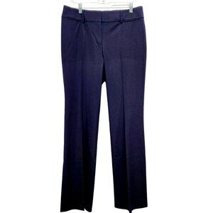 Ann Taylor Loft dress Pants Women's Mid Rise Navy Blue Straight Leg Size 8T New